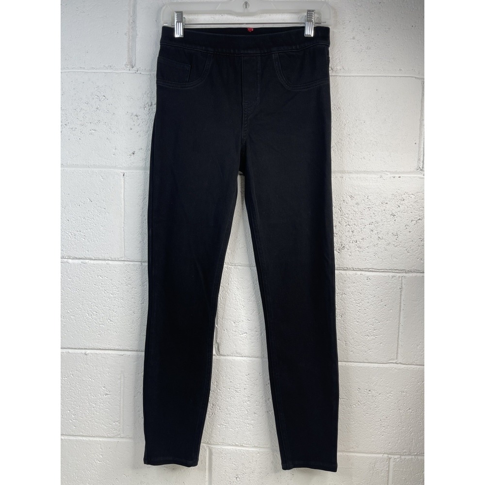 Spanx Jean Leggings Womens Sz S Black Stretch Comfort High-Rise Casual Jeggings